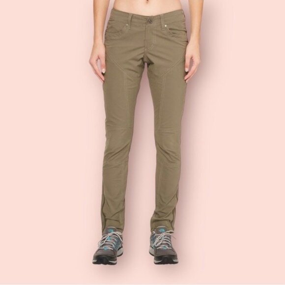 Kuhl Skinny Pants in Drab Olive Green Inspiratr - Picture 1 of 7